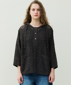 Indiaレースフーディブラウス