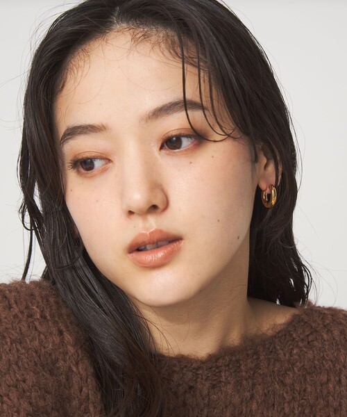 green label relaxing（グリーンレーベルリラクシング）の「【WEB限定】フープピアス（ピアス（両耳用）・レディース・シルバー/ゴールド・FREE）」の5枚目の写真