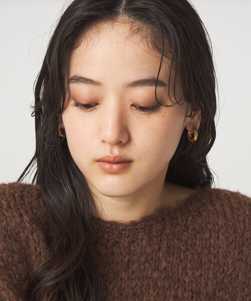 green label relaxing（グリーンレーベルリラクシング）の「【WEB限定】フープピアス（ピアス（両耳用）・レディース・シルバー/ゴールド・FREE）」の6枚目の写真