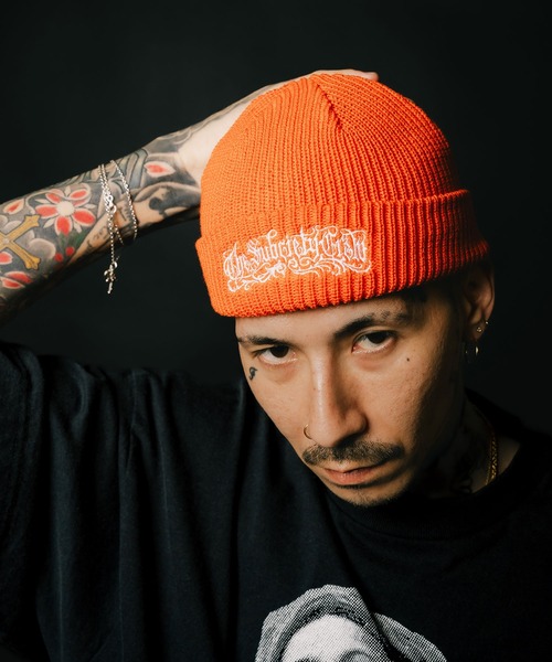 Subciety（サブサエティ）の「Low watch（ニットキャップ/ビーニー・メンズ・ブラック/オレンジ/ネイビー/キャメル・FREE）」の4枚目の写真