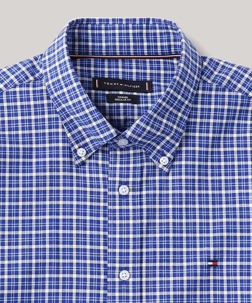 TOMMY HILFIGER(トミーヒルフィガー)の「オックスフォードチェックシャツ(シャツ/ブラウス・メンズ・マルチ/ブルー・40inch)」の4枚目の写真