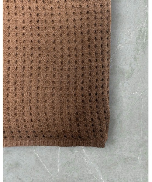 Alt due(オルトデュー)の「【Alt due/オルト デュー】メッシュニットプルオーバー タンクトップセット(ニット/セーター・レディース・ブラック/ベージュ/ブラウン・FREE)」の15枚目の写真