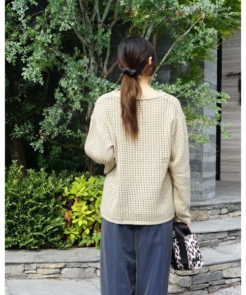 Alt due(オルトデュー)の「【Alt due/オルト デュー】メッシュニットプルオーバー タンクトップセット(ニット/セーター・レディース・ブラック/ベージュ/ブラウン・FREE)」の18枚目の写真