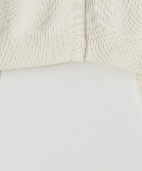 RONRON(ロンロン)の「HEART PATTERN KNIT CARDIGAN IVORY(カーディガン/ボレロ・レディース・その他・FREE)」の5枚目の写真