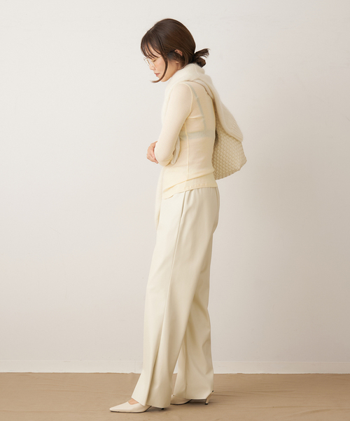 plage(プラージュ)の「FLORE FLORE / フローレフローレ OLIVIA LONGSLEEVE トップス(Tシャツ/カットソー・レディース・ブラック/アイボリー・FREE)」の18枚目の写真