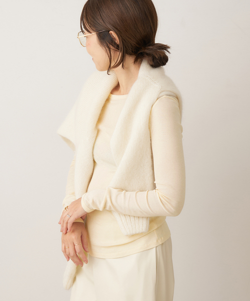 plage(プラージュ)の「FLORE FLORE / フローレフローレ OLIVIA LONGSLEEVE トップス(Tシャツ/カットソー・レディース・ブラック/アイボリー・FREE)」の21枚目の写真