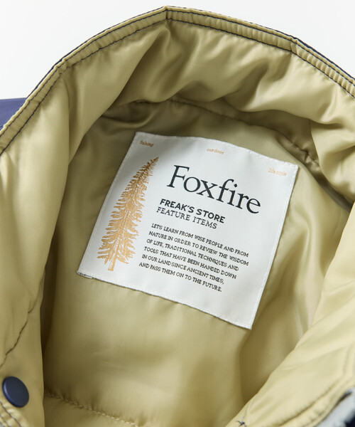 Foxfire(フォックスファイヤー)の「Foxfire/フォックスファイヤー 別注 Destination padding JKT ディストネーション パディング ジャケット(ブルゾン・メンズ・ブラック/オフホワイト/ネイビー・LARGE/MEDIUM)」の9枚目の写真