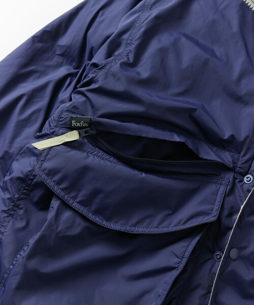 Foxfire(フォックスファイヤー)の「Foxfire/フォックスファイヤー 別注 Destination padding JKT ディストネーション パディング ジャケット(ブルゾン・メンズ・ブラック/オフホワイト/ネイビー・LARGE/MEDIUM)」の4枚目の写真