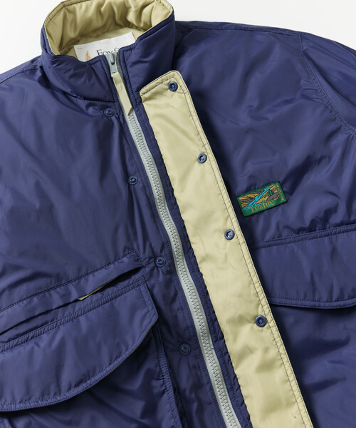 Foxfire(フォックスファイヤー)の「Foxfire/フォックスファイヤー 別注 Destination padding JKT ディストネーション パディング ジャケット(ブルゾン・メンズ・ブラック/オフホワイト/ネイビー・LARGE/MEDIUM)」の16枚目の写真