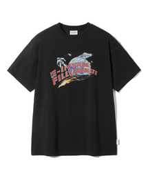 スペースグラフィックTシャツ - ブラック