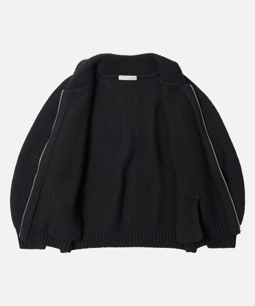 FRIZMWORKS(フリズムワークス)の「HEAVY COWICHAN ZIP UP CARDIGAN _ BLACK(カーディガン/ボレロ・メンズ・その他・SMALL/MEDIUM/LARGE/X-LARGE)」の2枚目の写真