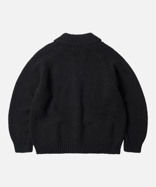FRIZMWORKS(フリズムワークス)の「HEAVY COWICHAN ZIP UP CARDIGAN _ BLACK(カーディガン/ボレロ・メンズ・その他・SMALL/MEDIUM/LARGE/X-LARGE)」の3枚目の写真