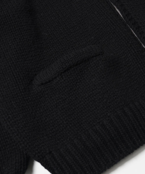 FRIZMWORKS(フリズムワークス)の「HEAVY COWICHAN ZIP UP CARDIGAN _ BLACK(カーディガン/ボレロ・メンズ・その他・SMALL/MEDIUM/LARGE/X-LARGE)」の5枚目の写真