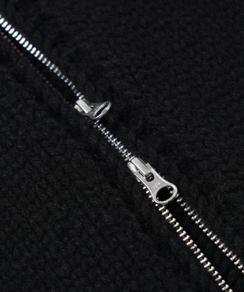 FRIZMWORKS(フリズムワークス)の「HEAVY COWICHAN ZIP UP CARDIGAN _ BLACK(カーディガン/ボレロ・メンズ・その他・SMALL/MEDIUM/LARGE/X-LARGE)」の7枚目の写真
