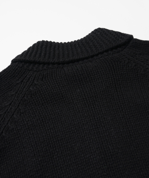 FRIZMWORKS(フリズムワークス)の「HEAVY COWICHAN ZIP UP CARDIGAN _ BLACK(カーディガン/ボレロ・メンズ・その他・SMALL/MEDIUM/LARGE/X-LARGE)」の8枚目の写真