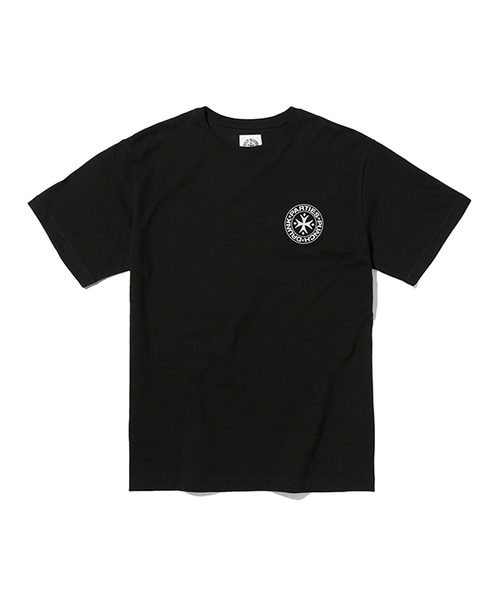 PUNCH DRUNK PARTIES(パンチドランクパーティーズ)の「Circle Logo Narrow Tee (BLACK)(Tシャツ/カットソー・レディース・ブラック・1/2/3)」の1枚目の写真