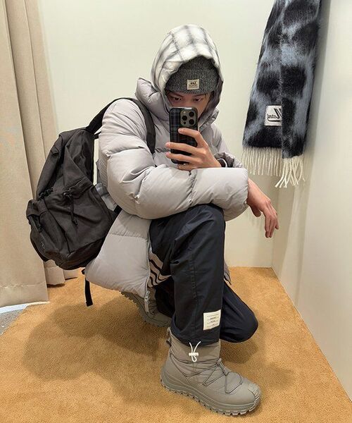 XERO（ゼロ）の「Tender Ombre Check Hood Shirts [2 Colors]（シャツ/ブラウス・レディース・グレー/ブルー・SMALL/MEDIUM/LARGE）」の3枚目の写真