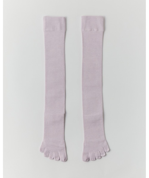 UNQUITTE(アンキュイット)の「【UNQUITTE】legitude socks grey アンキュイット 着圧ソックス 5本指(ソックス/靴下・レディース・グレー/チャコール/ブラック/ライトベージュ/ラベンダー/ライトグリーン・22-24cm/22-28cm/M(24cm)/L(25cm))」の1枚目の写真