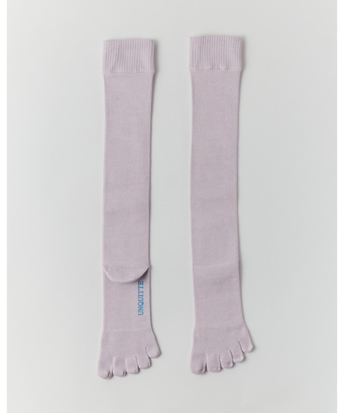 UNQUITTE(アンキュイット)の「【UNQUITTE】legitude socks grey アンキュイット 着圧ソックス 5本指(ソックス/靴下・レディース・グレー/チャコール/ブラック/ライトベージュ/ラベンダー/ライトグリーン・22-24cm/22-28cm/M(24cm)/L(25cm))」の12枚目の写真