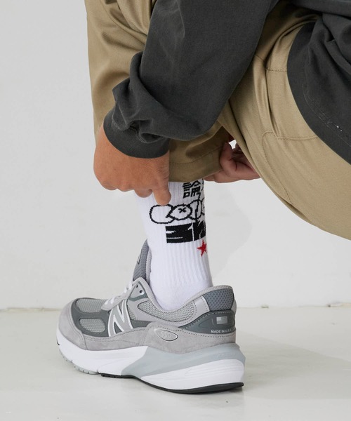LONELY/論理(ロンリー)の「LONELY(論理)/ロンリー POP ART SOCKS バックプリント クルーソックス(ソックス/靴下・メンズ・ホワイト/ブラック・FREE)」の10枚目の写真