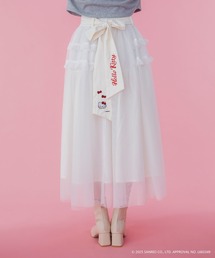 sanrio（サンリオ）の「【HELLO　KITTY】ハローキティコラボ リボン付き ボリュームチュールスカート（スカート）」