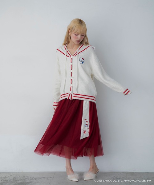 sanrio(サンリオ)の「【HELLO KITTY】ハローキティコラボ リボン付き ボリュームチュールスカート(スカート・レディース・レッド/ホワイト・FREE)」の17枚目の写真