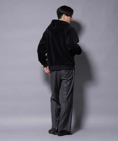 NANO universe（ナノユニバース）の「クロコ加工フリース ZIPパーカ（パーカー・メンズ・ブラック/ブラウン・M/L）」の16枚目の写真