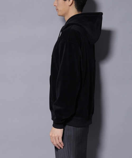 NANO universe（ナノユニバース）の「クロコ加工フリース ZIPパーカ（パーカー・メンズ・ブラック/ブラウン・M/L）」の17枚目の写真