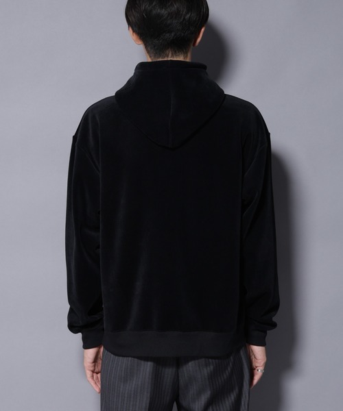 NANO universe（ナノユニバース）の「クロコ加工フリース ZIPパーカ（パーカー・メンズ・ブラック/ブラウン・M/L）」の18枚目の写真