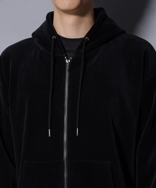 NANO universe（ナノユニバース）の「クロコ加工フリース ZIPパーカ（パーカー・メンズ・ブラック/ブラウン・M/L）」の20枚目の写真