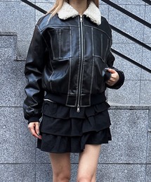 Judin（ジュディン）の「Vintage faux leather jacket【JD】（ブルゾン）」