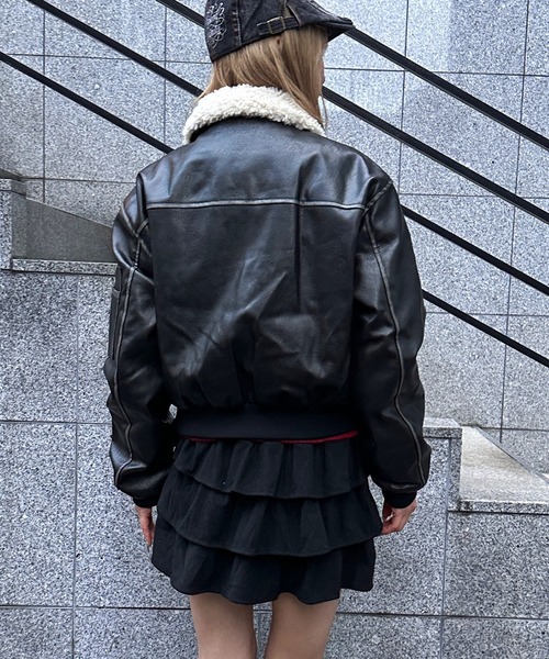 (^^) classic ジャケット ジュディン Vintage faux leather jacket【JD】（ブルゾン）｜Judin（ジュディン