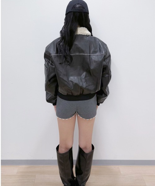 (^^) classic ジャケット ジュディン Vintage faux leather jacket【JD】（ブルゾン）｜Judin（ジュディン