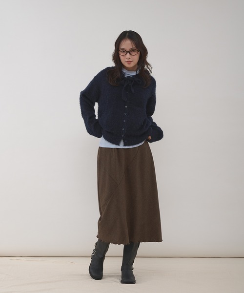 MUHET（ミュエータ）の「assorted bias detail skirt / アソートバイアススカート（スカート・レディース・ブラック/ブラウン・MEDIUM/LARGE）」の19枚目の写真