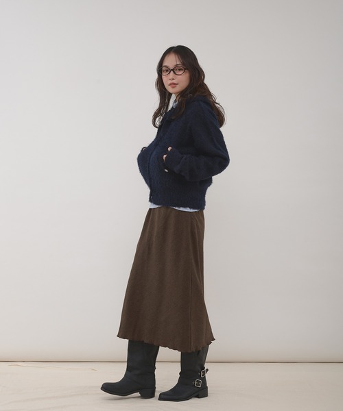 MUHET（ミュエータ）の「assorted bias detail skirt / アソートバイアススカート（スカート・レディース・ブラック/ブラウン・MEDIUM/LARGE）」の20枚目の写真