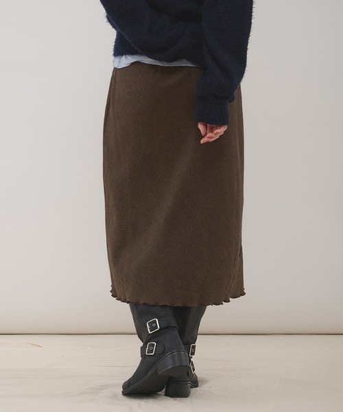 MUHET（ミュエータ）の「assorted bias detail skirt / アソートバイアススカート（スカート・レディース・ブラック/ブラウン・MEDIUM/LARGE）」の17枚目の写真