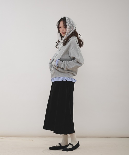 MUHET（ミュエータ）の「assorted bias detail skirt / アソートバイアススカート（スカート・レディース・ブラック/ブラウン・MEDIUM/LARGE）」の8枚目の写真