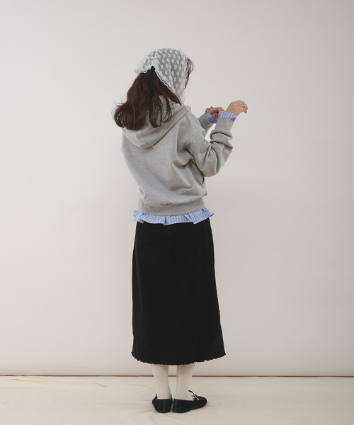 MUHET（ミュエータ）の「assorted bias detail skirt / アソートバイアススカート（スカート・レディース・ブラック/ブラウン・MEDIUM/LARGE）」の9枚目の写真