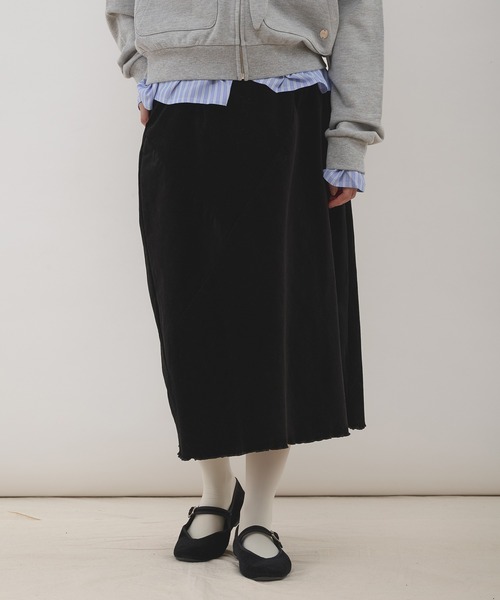 MUHET（ミュエータ）の「assorted bias detail skirt / アソートバイアススカート（スカート・レディース・ブラック/ブラウン・MEDIUM/LARGE）」の13枚目の写真
