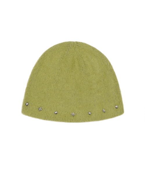 Midnight Move(ミッドナイトムーブ)の「ey cr beanie (olive)(ニットキャップ/ビーニー・レディース・その他・FREE)」の1枚目の写真
