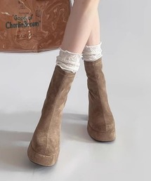 おしゃれスタ（オシャレスタ）の「厚底チャンキーブーツ（ブーツ・レディース）」