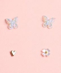 gargle（ガーグル）の「gargle ガーグル：GARGLE COREシリーズ　韓国アクセ　蝶々セット　チョウ　ピアス（ピアス（両耳用））」