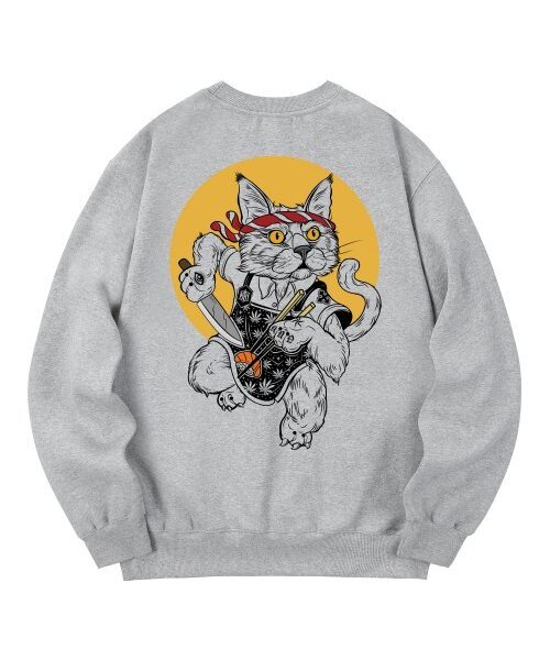 KAN6312(カン6312)の「KMG0101 クマ 裏起毛 スウェット - グレー(スウェット・メンズ・その他・MEDIUM/LARGE/X-LARGE)」の1枚目の写真