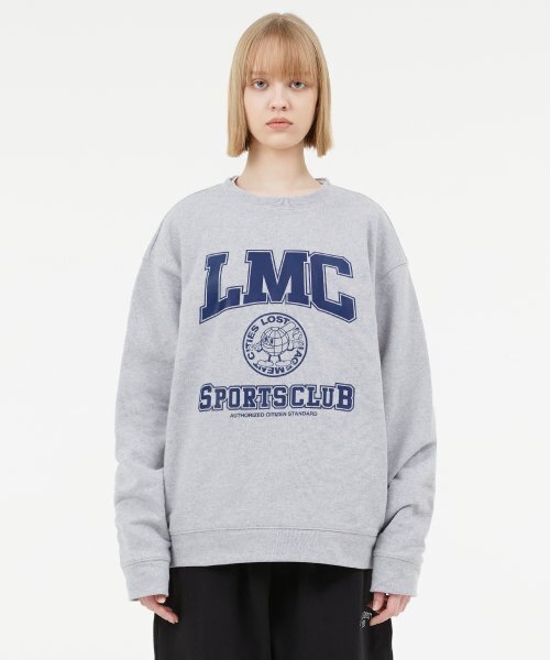 LMCの「EARTH MAN COLLEGE SWEATSHIRT heather gray(スウェット・レディース・その他・LARGE/SMALL)」の1枚目の写真