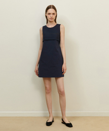 TORCHON LACE DRESS_NAVY