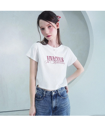 Chill Crop Tee WHITE x RED