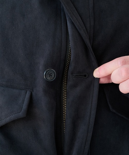 UJOH(ウジョー)の「【UJOH HOMME】別注 4 Pockets Zip-up Rib Blouson(ブルゾン・メンズ・ブラック/ブラウン/アイボリー・4/5)」の8枚目の写真
