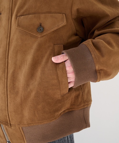 UJOH(ウジョー)の「【UJOH HOMME】別注 4 Pockets Zip-up Rib Blouson(ブルゾン・メンズ・ブラック/ブラウン/アイボリー・4/5)」の12枚目の写真