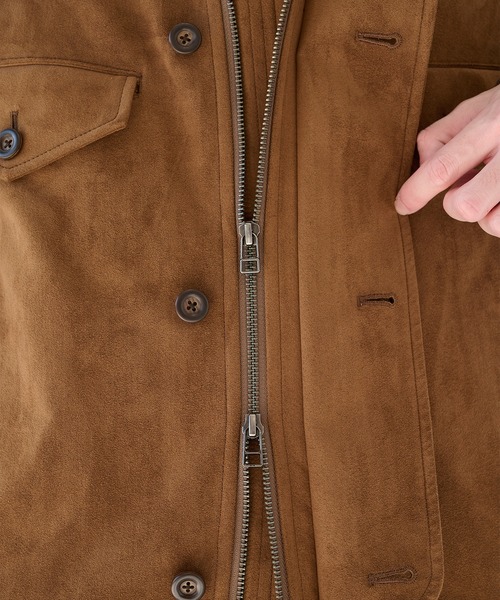 UJOH(ウジョー)の「【UJOH HOMME】別注 4 Pockets Zip-up Rib Blouson(ブルゾン・メンズ・ブラック/ブラウン/アイボリー・4/5)」の14枚目の写真