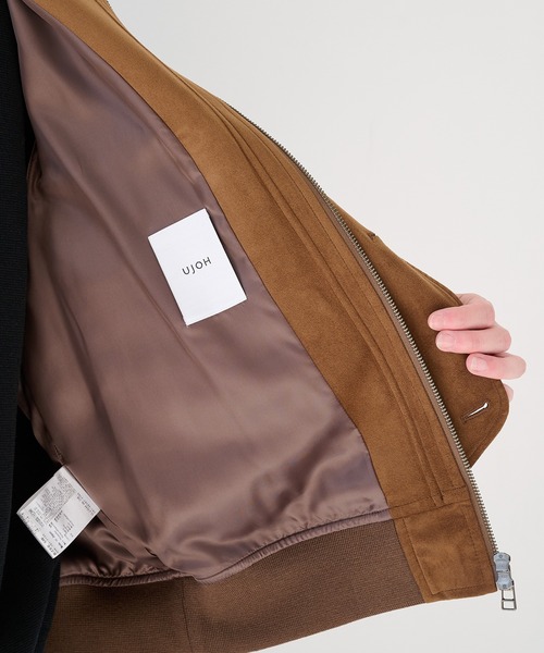 UJOH(ウジョー)の「【UJOH HOMME】別注 4 Pockets Zip-up Rib Blouson(ブルゾン・メンズ・ブラック/ブラウン/アイボリー・4/5)」の15枚目の写真